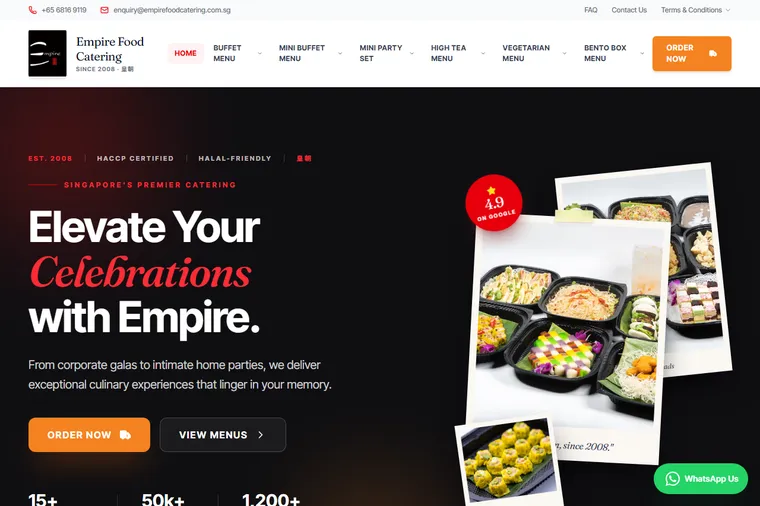 Empire Food Catering — Singapore halal catering