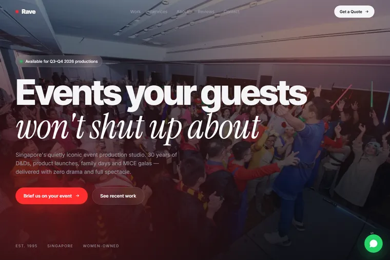 Rave Productions — Singapore event production & MICE agency